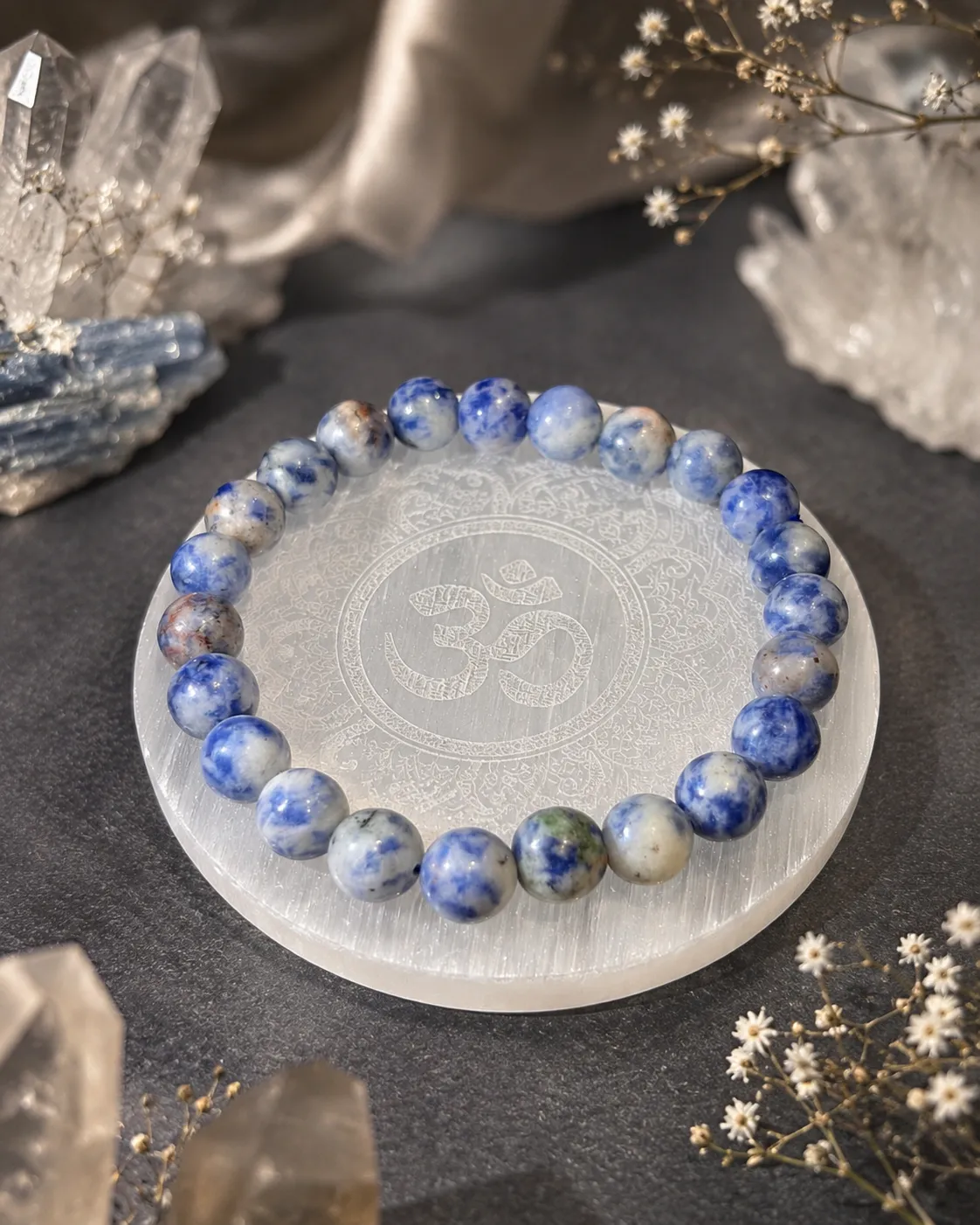 Sodalite & White Quartz Harmony Bracelet - View 1